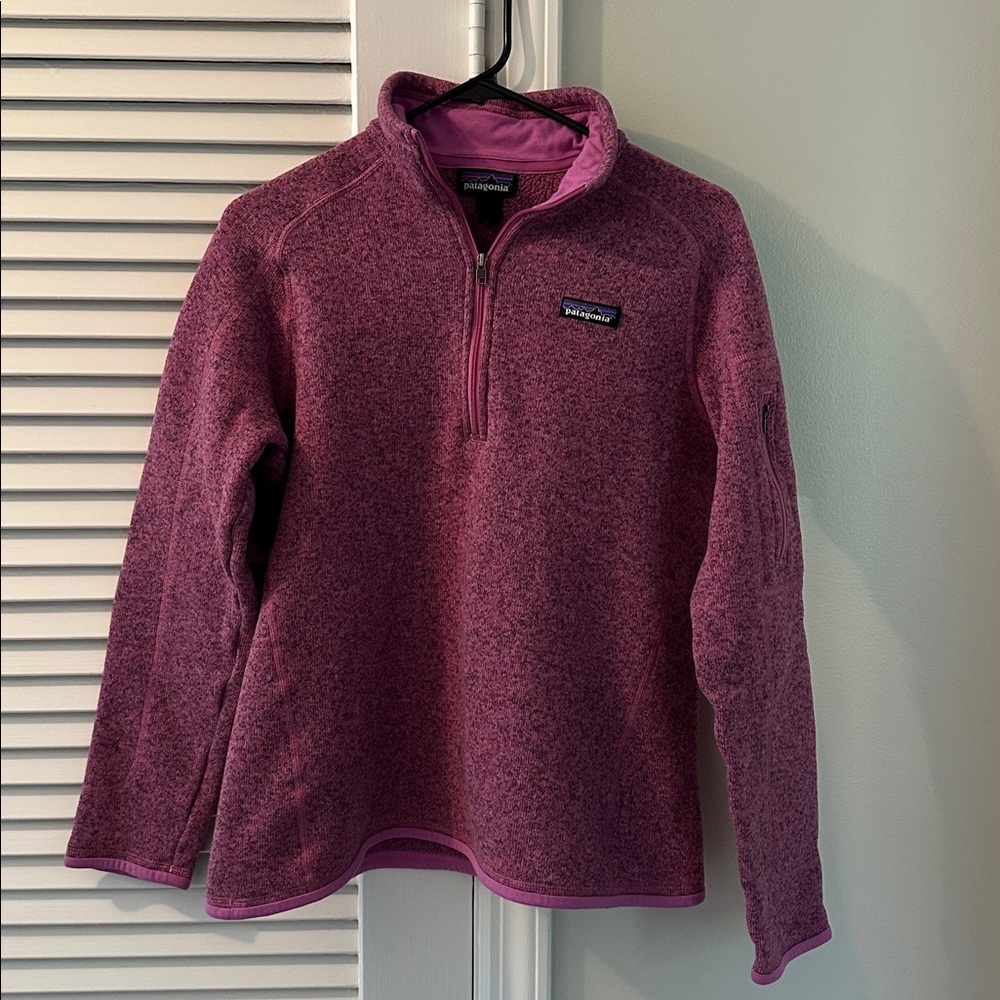 Patagonia Pink 1/4-Zip Better Sweater Fleece Pullover